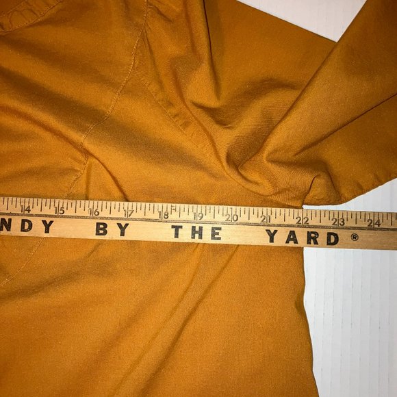 Old Navy Womens Ochre Yellow Bib Collar Blouse / Top Size M - Picture 13 of 15